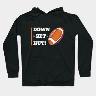 Down Set Hut Football Hoodie